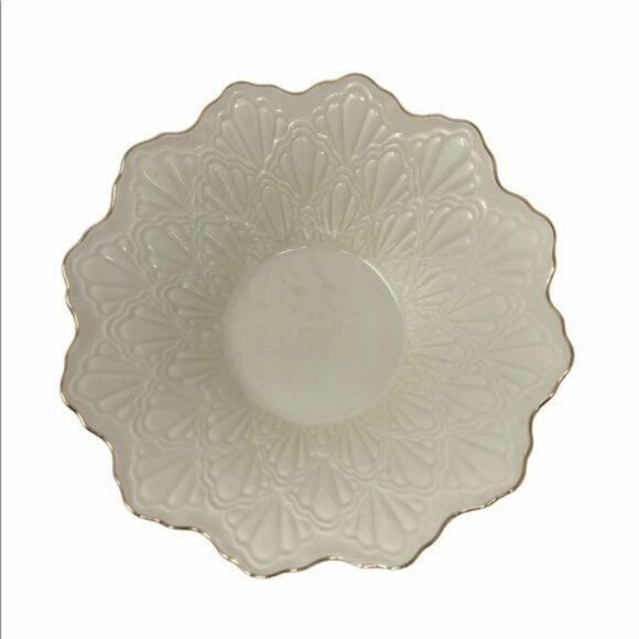 Lenox Gold Rim Textured Bowl Made in USA - Picture 2 of 6